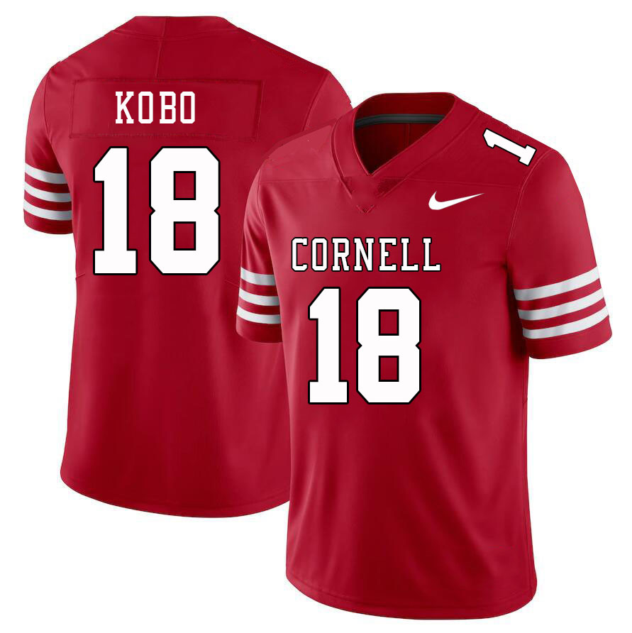 Men-Youth #18 Muhammad-Ali Kobo Cornell Big Red 2023 College Football Jerseys Stitched-Red